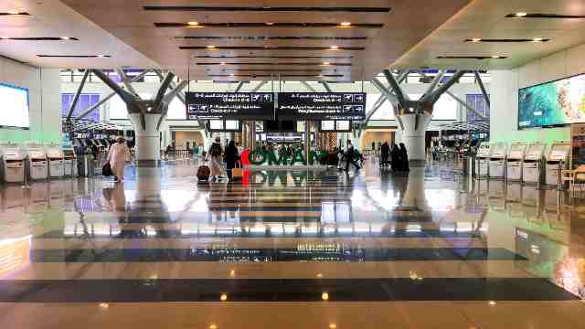 Interior-of-departure-terminal-at-Muscat-International-Airport-Oman