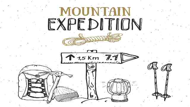 Mountain-expedition-vintage-set-Hand-drawn-sketch-elements-for-retro-badge-emblem-outdoor-hiking-adventure-and-mountains-exploring