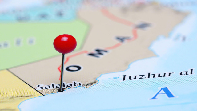 Exploring Captivating Traditions and Tours in Salalah 1 Salalah-on-a-map-of-Asia.-May-be-used-as-for-traveling